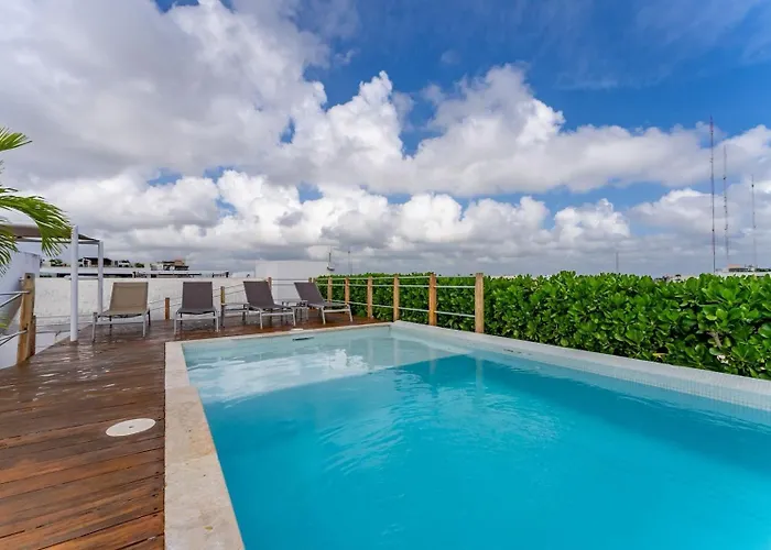 Downtown Playa Close 5th Av Rooftop Pool Apartamento