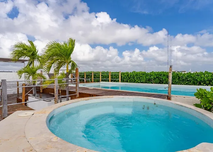 Downtown Playa Close 5th Av Rooftop Pool Apartamento